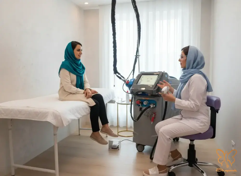 مشاوره لیزر رایگان در کلینیک شاپرک طلایی مشهد